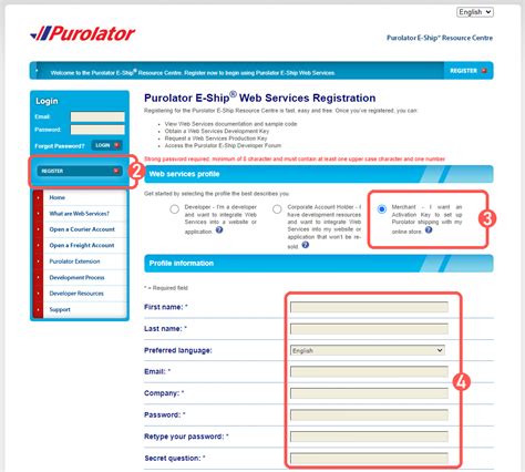 purolator website.